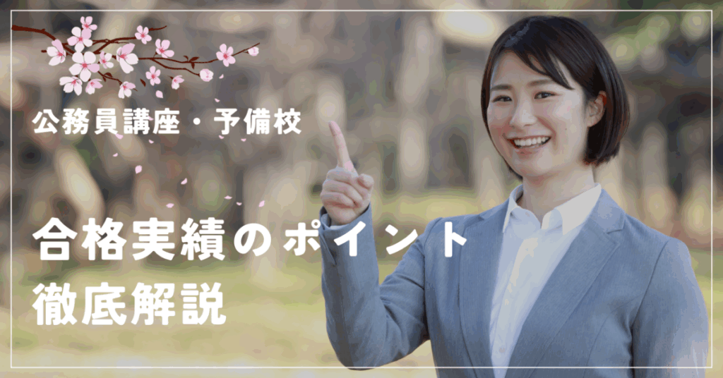 公務員講座・予備校
合格実績のポイント
徹底解説